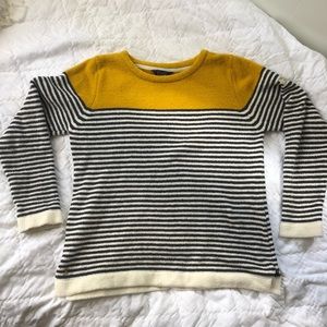 Joules seaham chenille sweater | grey cream & gold